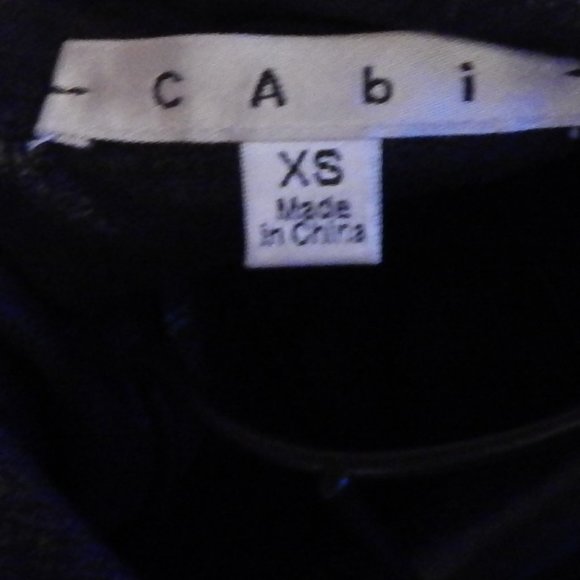 Ladies CAbi Open Front Black Jacket - Size XS - Asymmetrical Drape - Picture 4 of 7